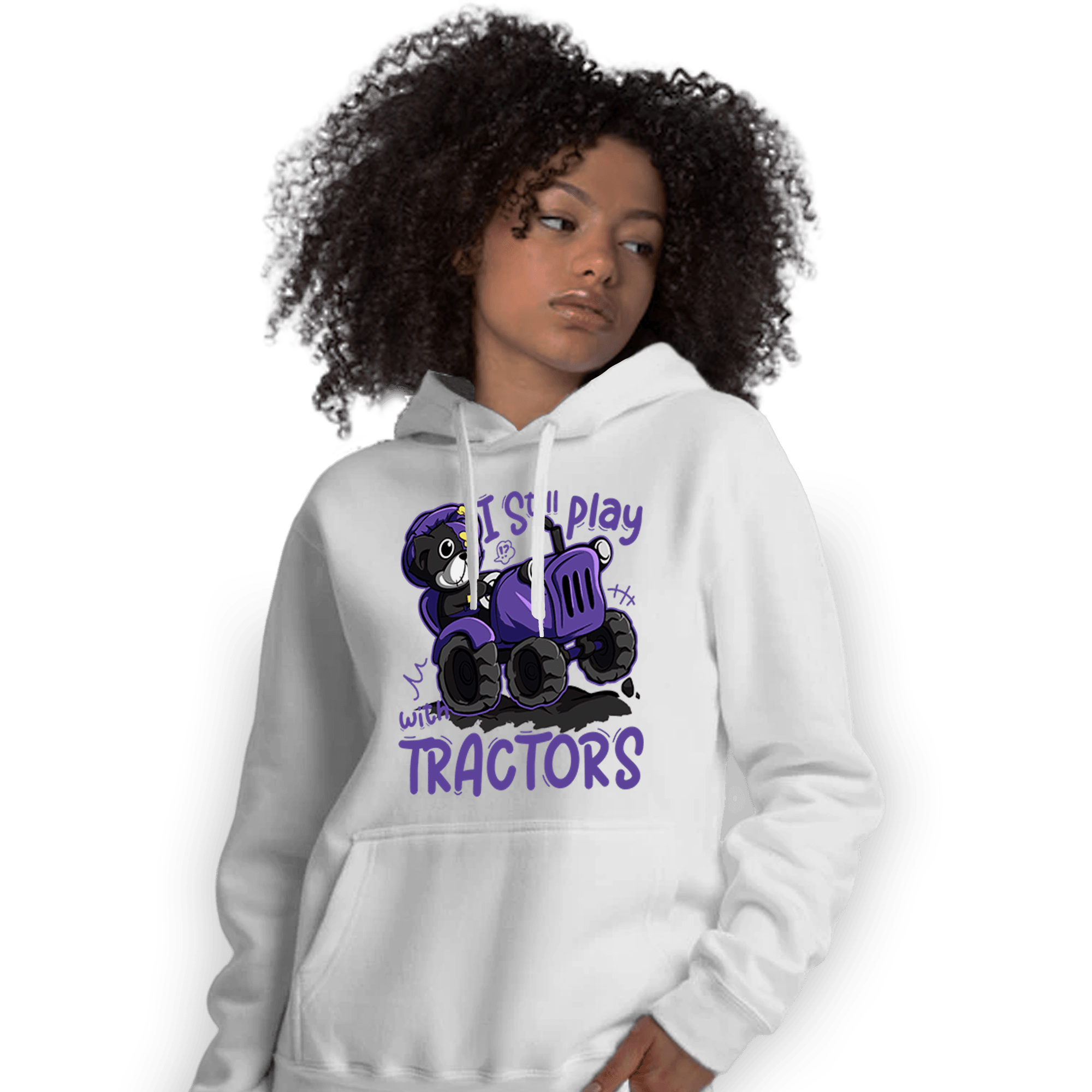 Field Purple 12s Hoodie Match Play With Tractors BER - NastyJamz