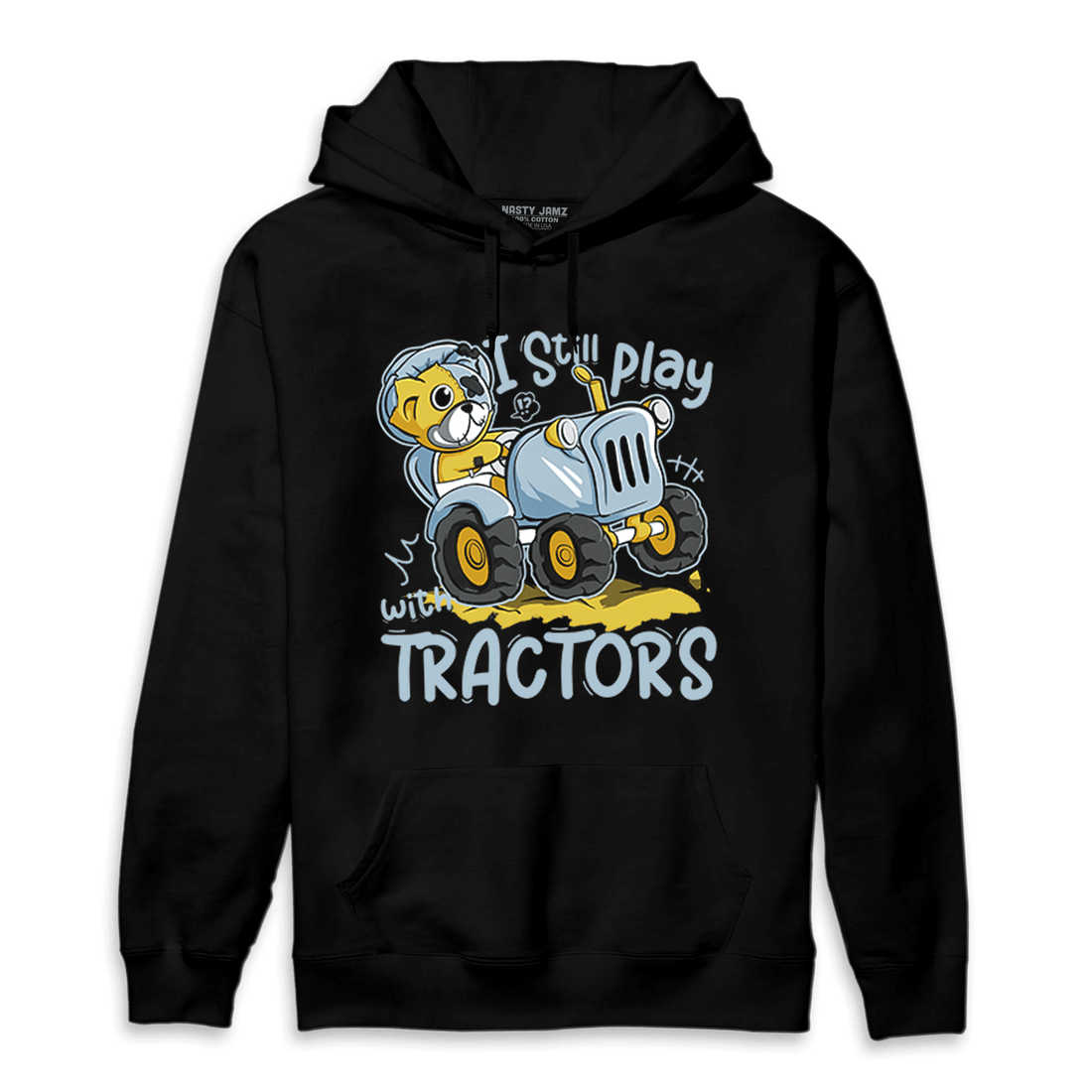 Blue Grey 13s Hoodie Match Play With Tractors BER - NastyJamz