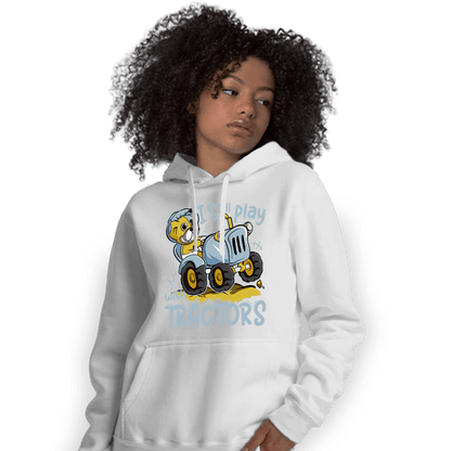 Blue Grey 13s Hoodie Match Play With Tractors BER - NastyJamz