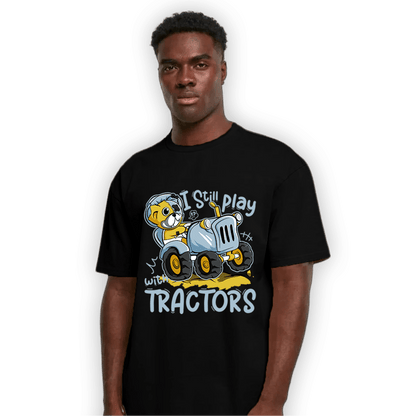 Blue Grey 13s T Shirt Match Play With Tractors BER - NastyJamz