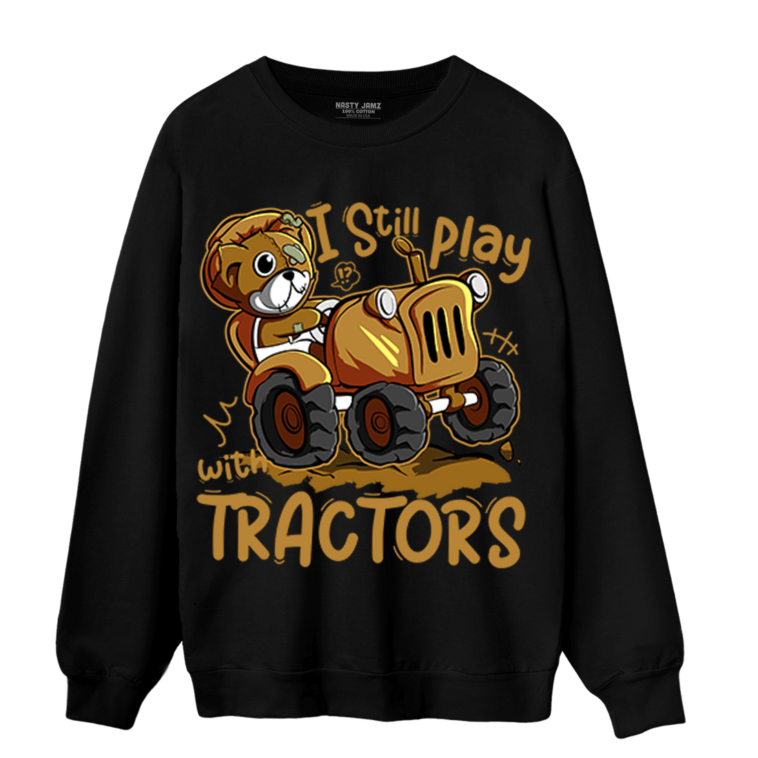Wheat 13s Sweatshirt Match Play With Tractors BER - NastyJamz