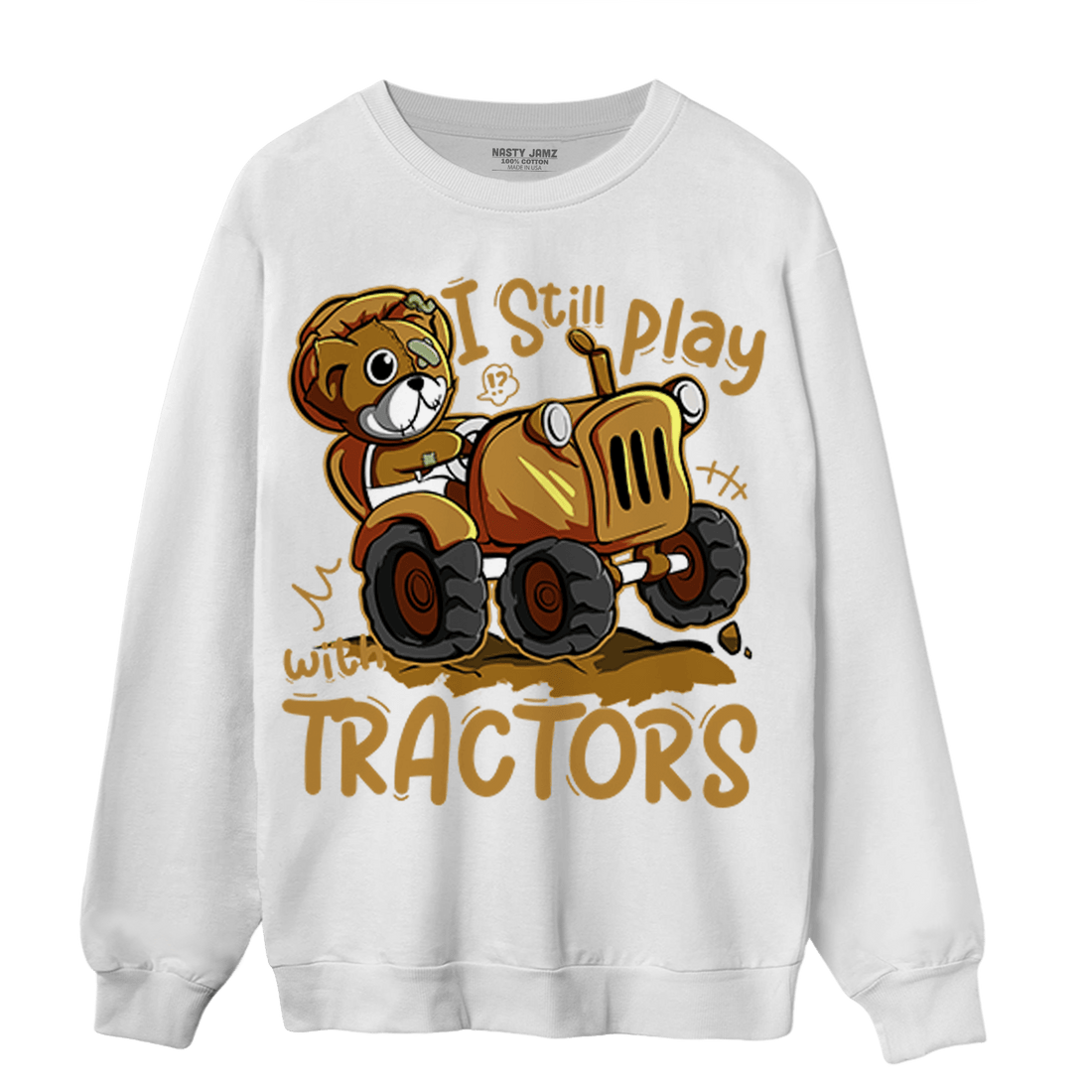 Wheat 13s Sweatshirt Match Play With Tractors BER - NastyJamz
