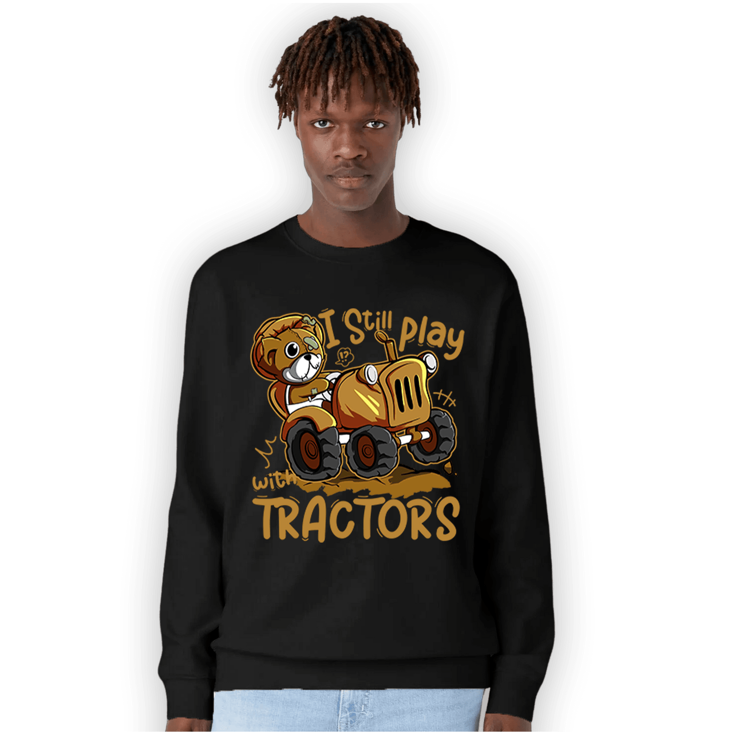 Wheat 13s Sweatshirt Match Play With Tractors BER - NastyJamz