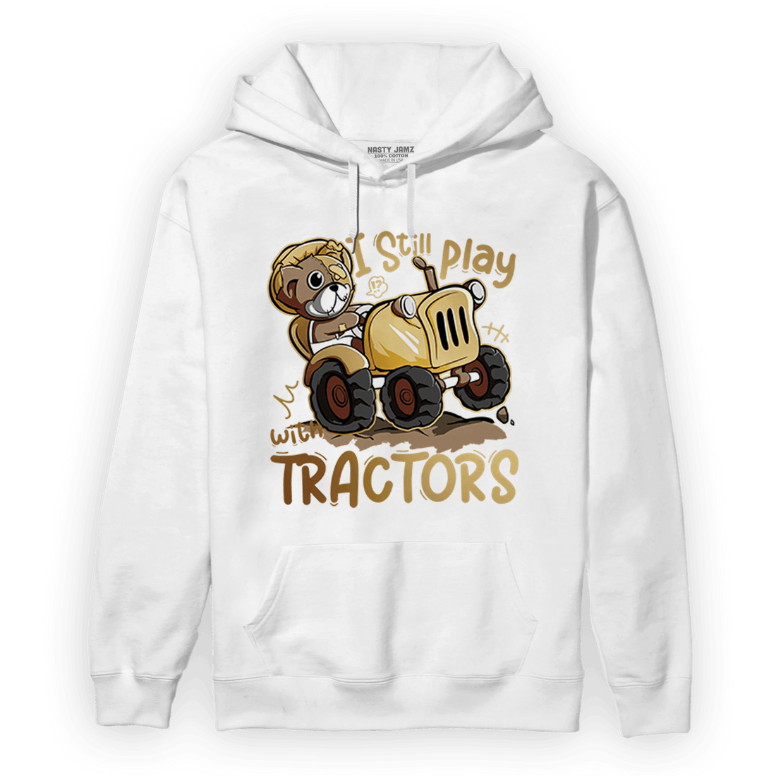 High OG Metallic Gold 1s Hoodie Match Play With Tractors BER - NastyJamz