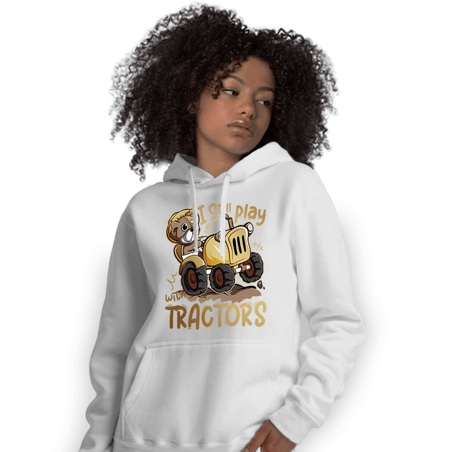 High OG Metallic Gold 1s Hoodie Match Play With Tractors BER - NastyJamz