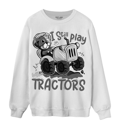 Retro High OG Black White 1s Sweatshirt Match Play With Tractors BER - NastyJamz