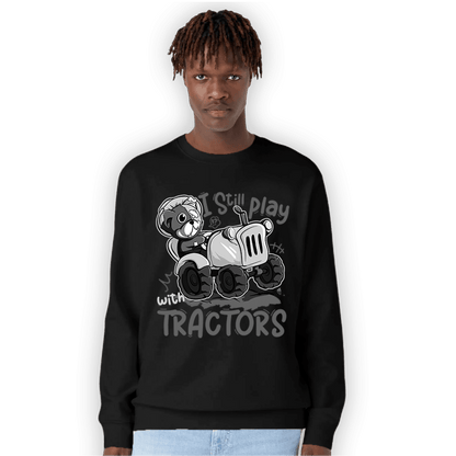 Retro High OG Black White 1s Sweatshirt Match Play With Tractors BER - NastyJamz