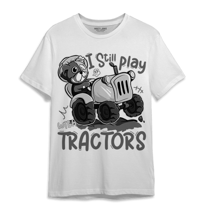 Retro High OG Black White 1s T Shirt Match Play With Tractors BER - NastyJamz