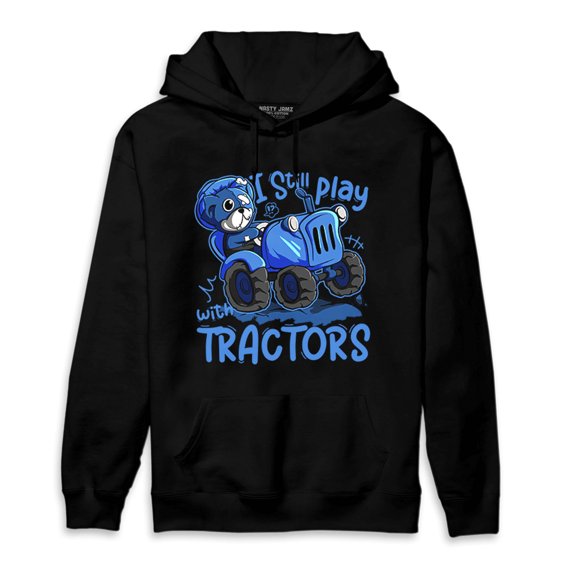 University Blue Toe 1s Hoodie Match Play With Tractors BER - NastyJamz