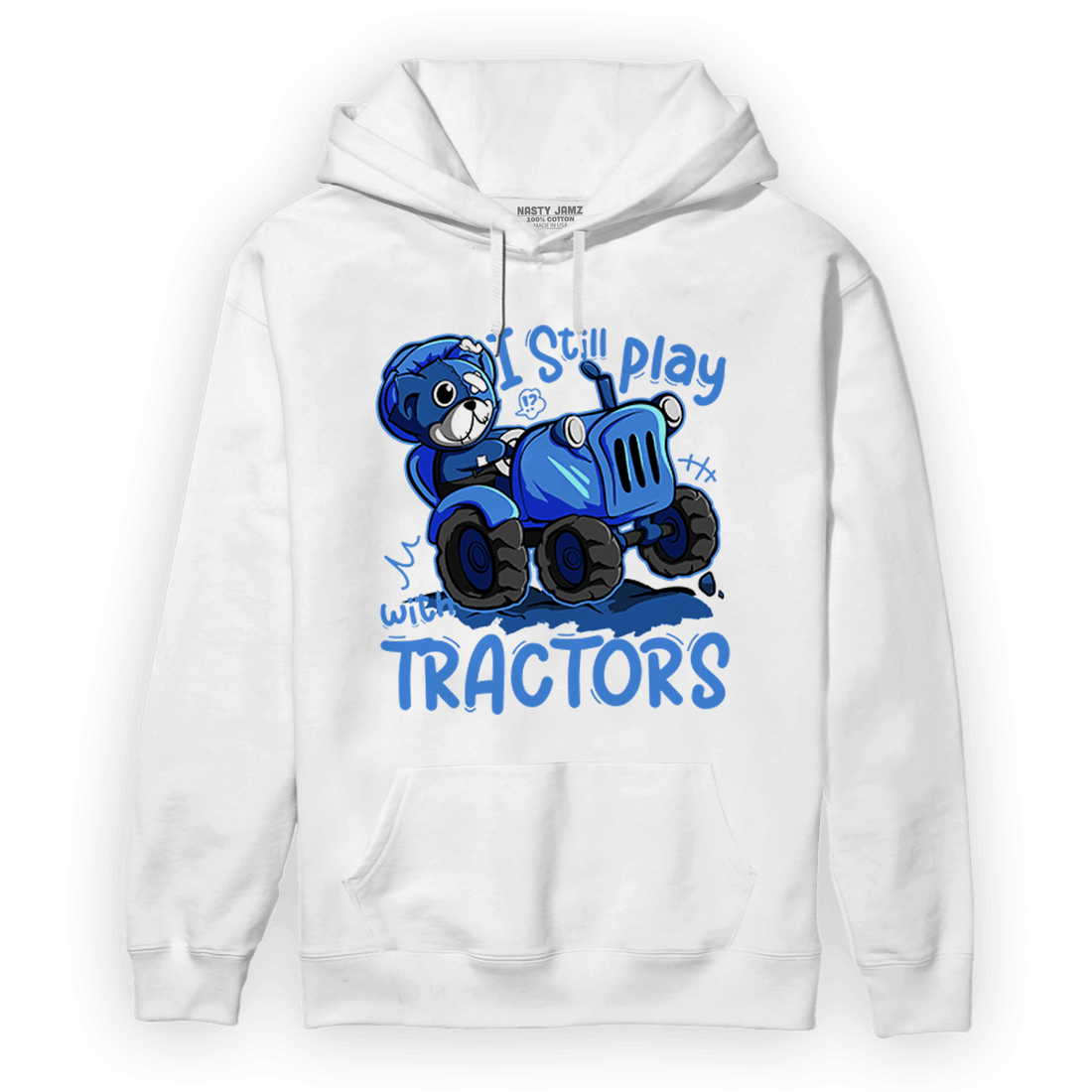 University Blue Toe 1s Hoodie Match Play With Tractors BER - NastyJamz