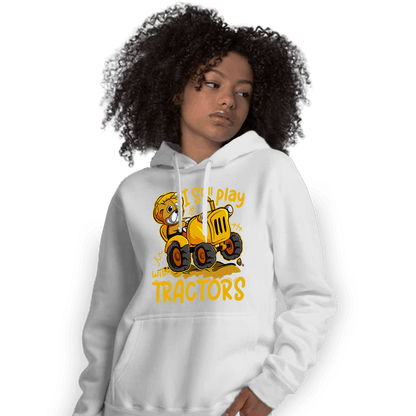 Yellow Ochre 1s Hoodie Match Play With Tractors BER - NastyJamz