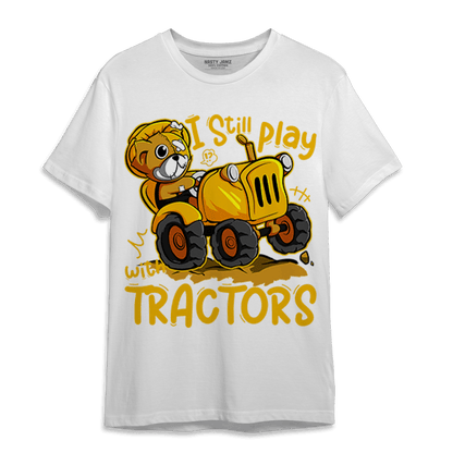 Yellow Ochre 1s T Shirt Match Play With Tractors BER - NastyJamz