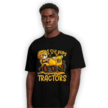 Yellow Ochre 1s T Shirt Match Play With Tractors BER - NastyJamz