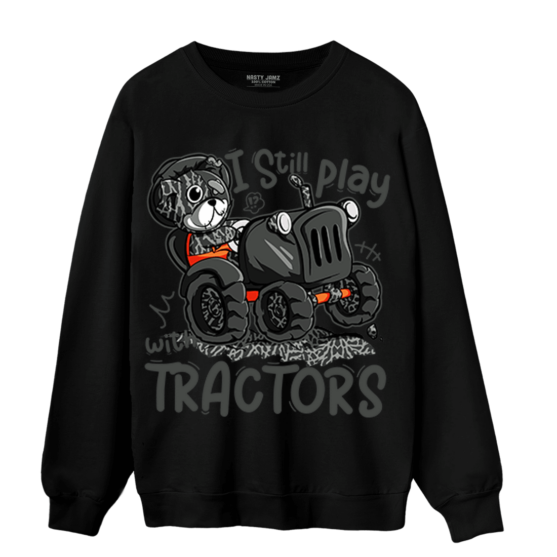 Fear Pack 3s Sweatshirt Match Play With Tractors BER - NastyJamz