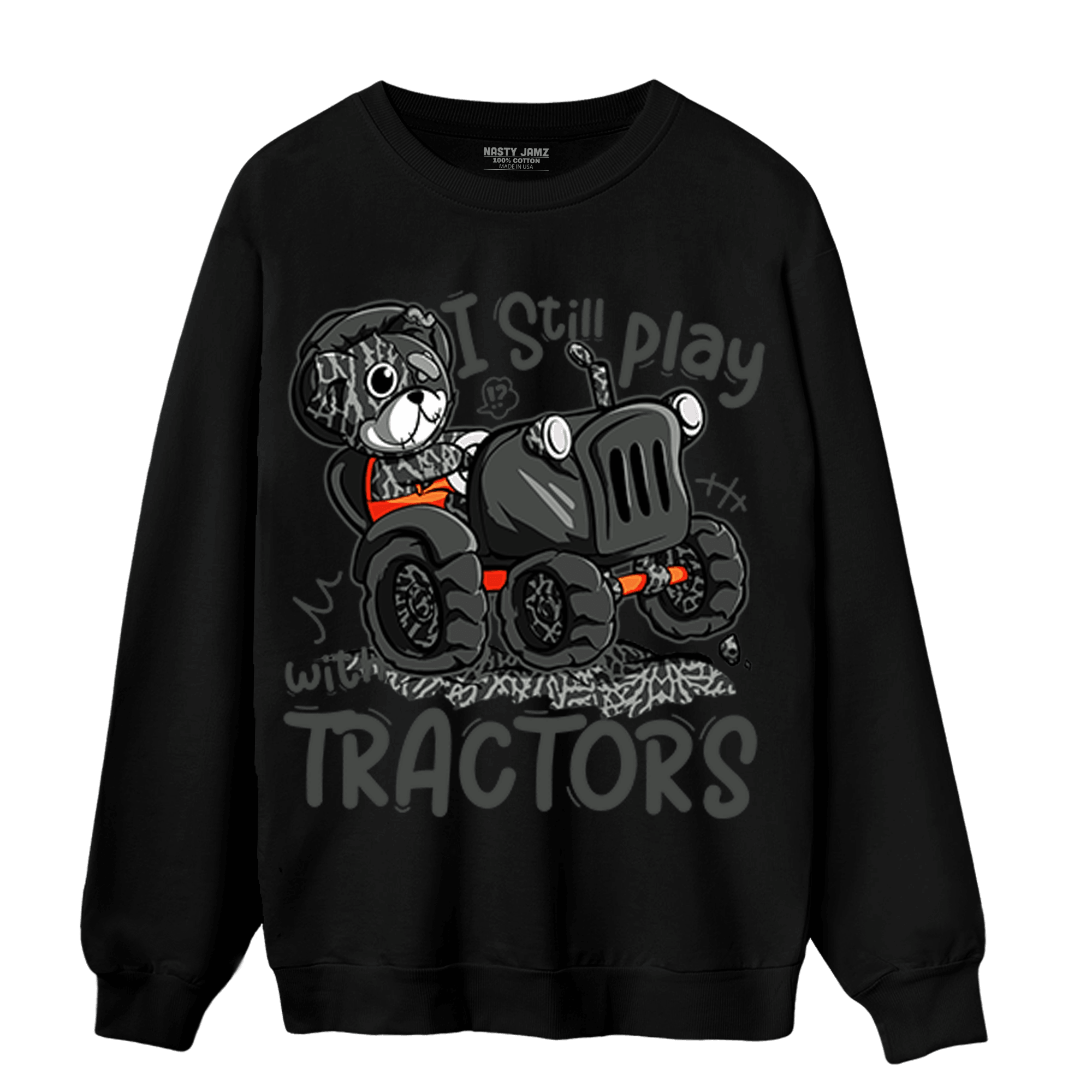 Fear Pack 3s Sweatshirt Match Play With Tractors BER - NastyJamz