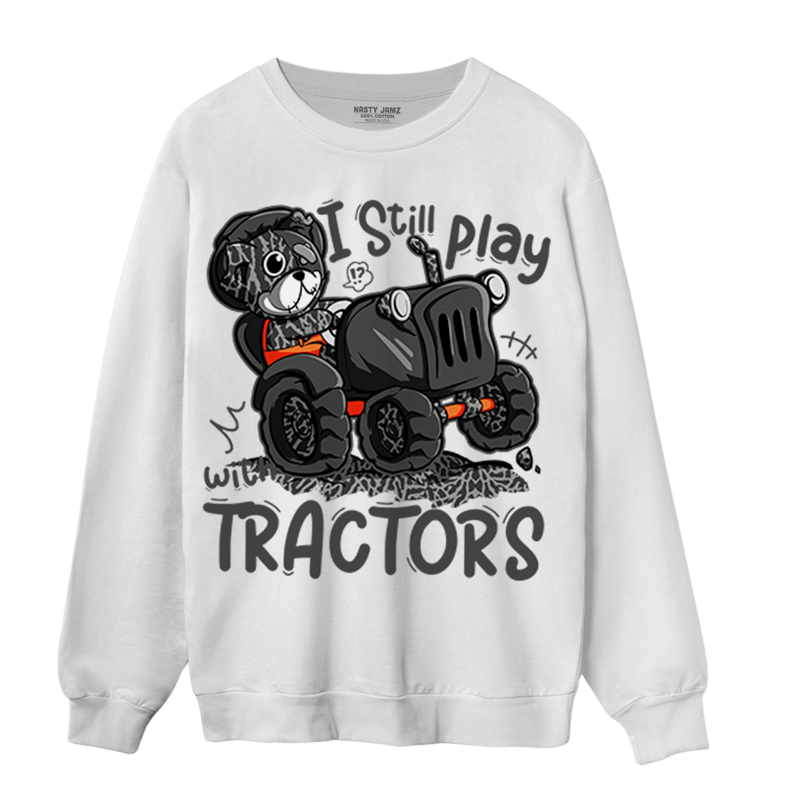Fear Pack 3s Sweatshirt Match Play With Tractors BER - NastyJamz