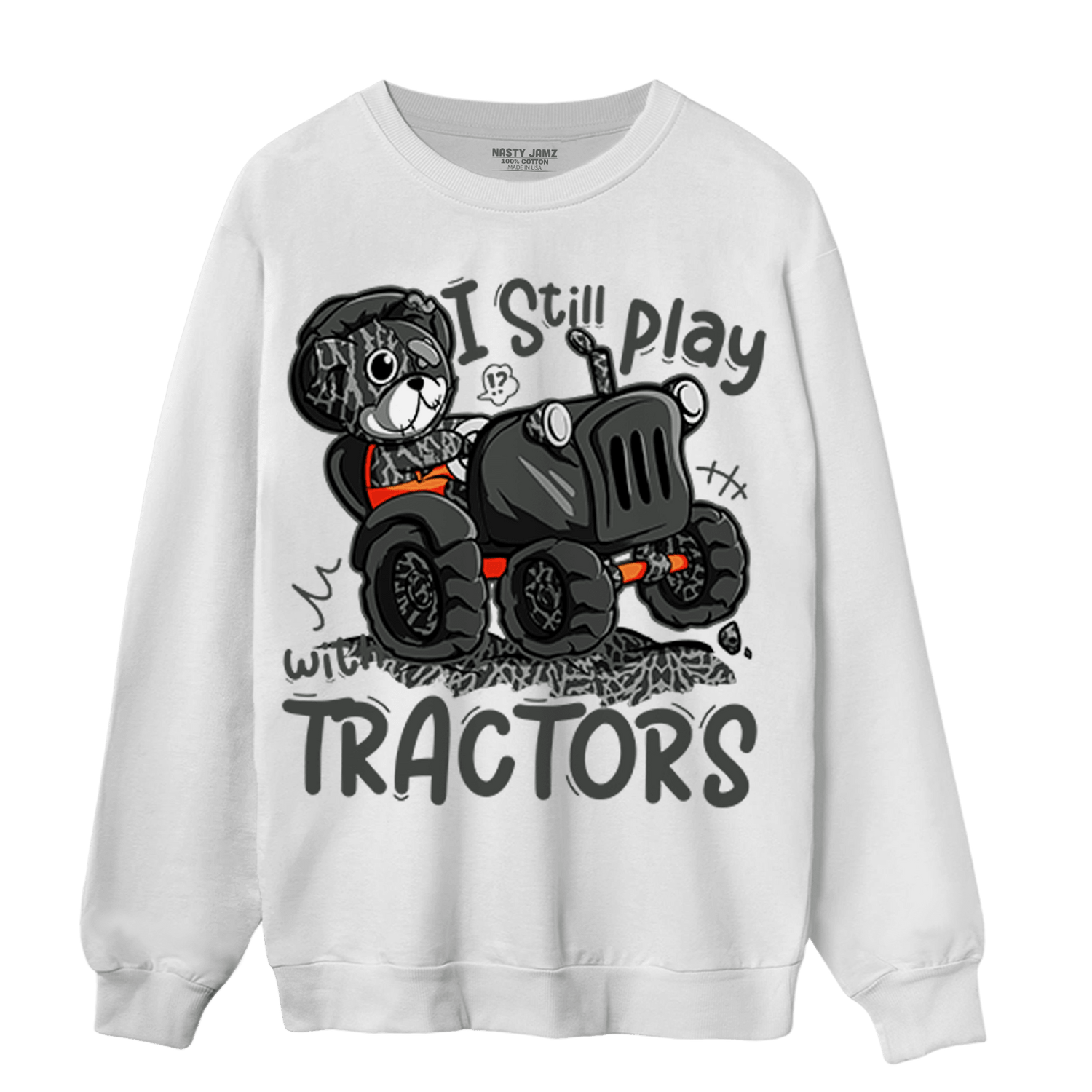 Fear Pack 3s Sweatshirt Match Play With Tractors BER - NastyJamz