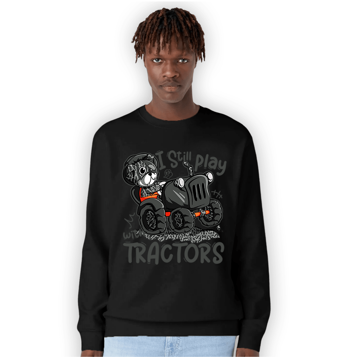 Fear Pack 3s Sweatshirt Match Play With Tractors BER - NastyJamz