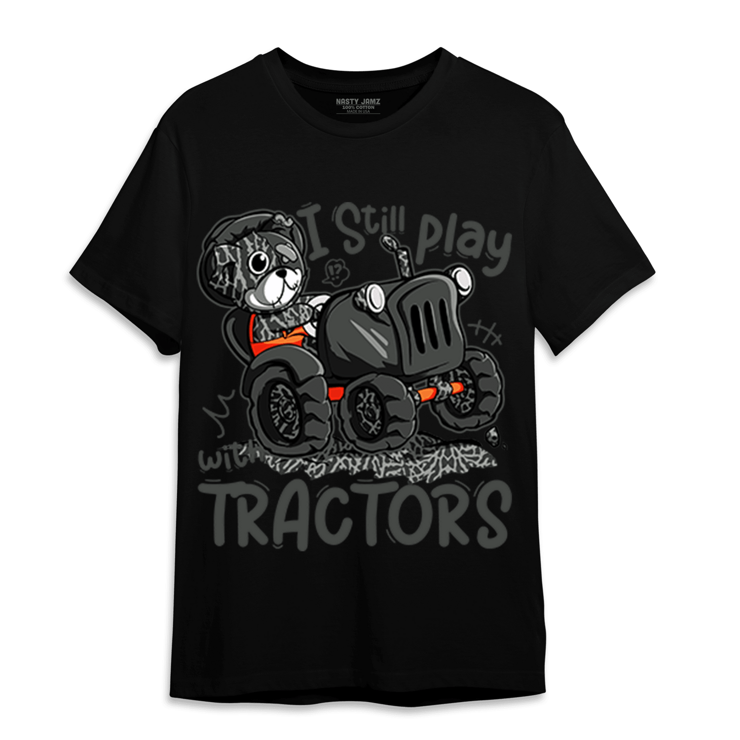 Fear Pack 3s T Shirt Match Play With Tractors BER - NastyJamz