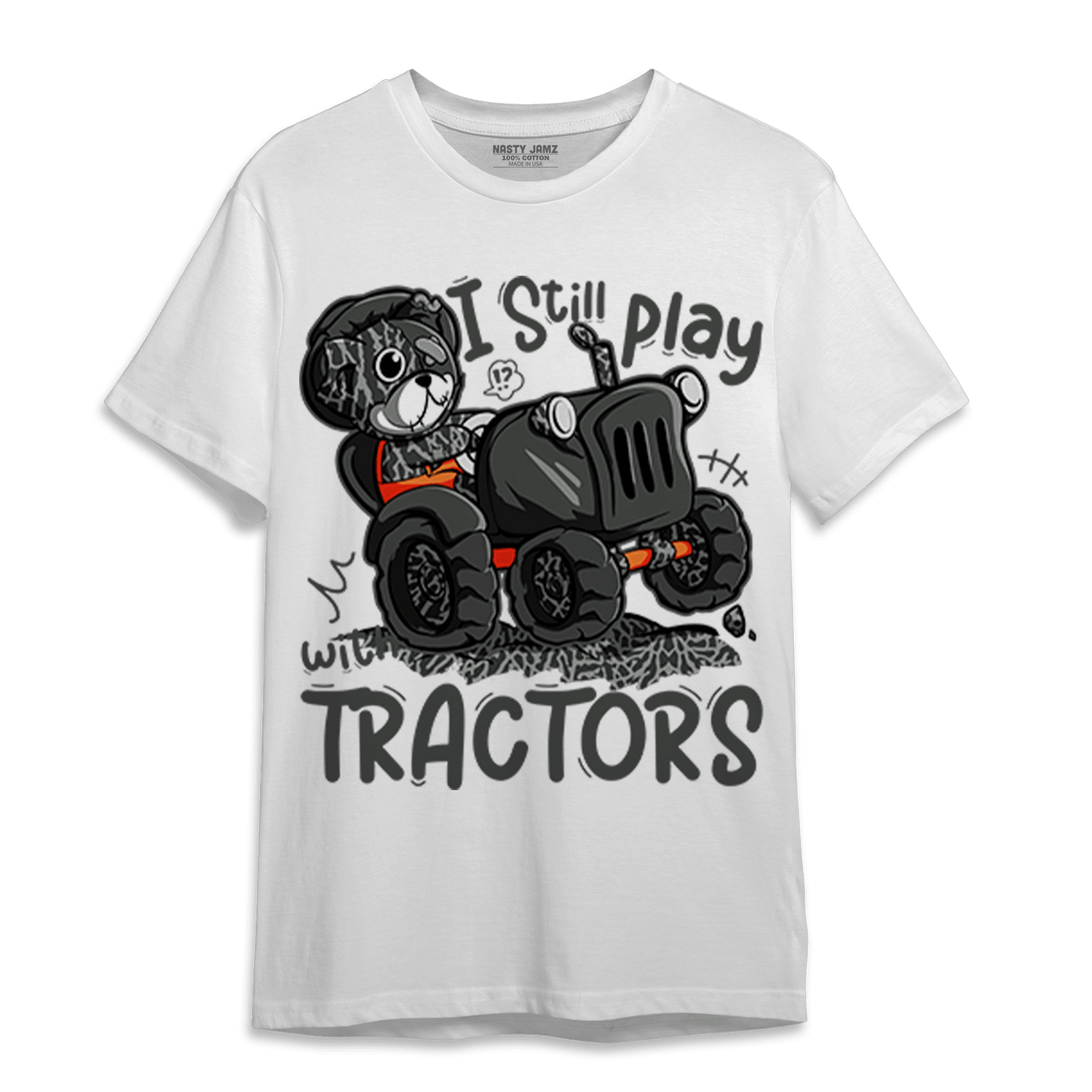 Fear Pack 3s T Shirt Match Play With Tractors BER - NastyJamz