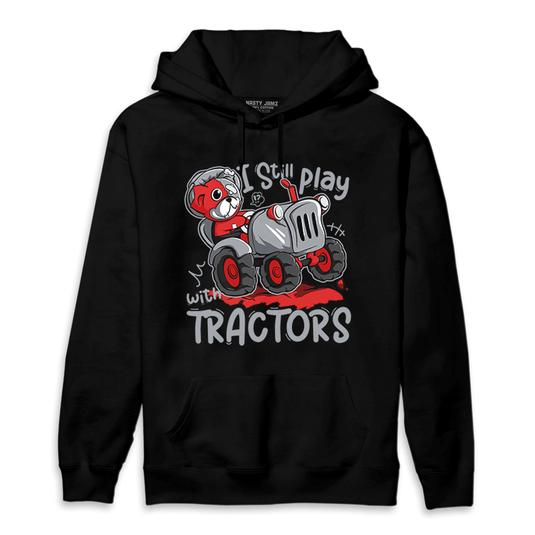 Bred Reimagined 4s Hoodie Match Play With Tractors BER - NastyJamz