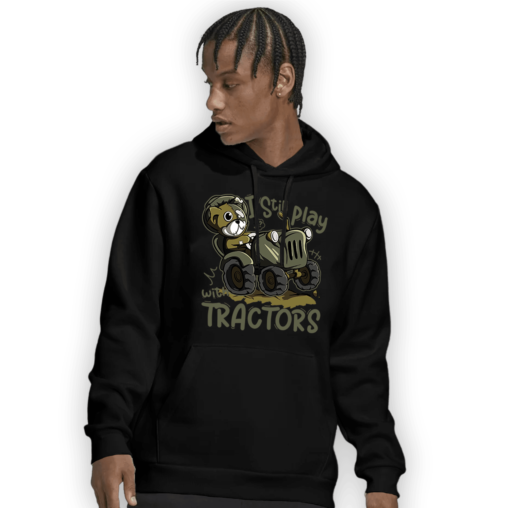 SE Craft Medium Olive 4s Hoodie Match Play With Tractors BER - NastyJamz
