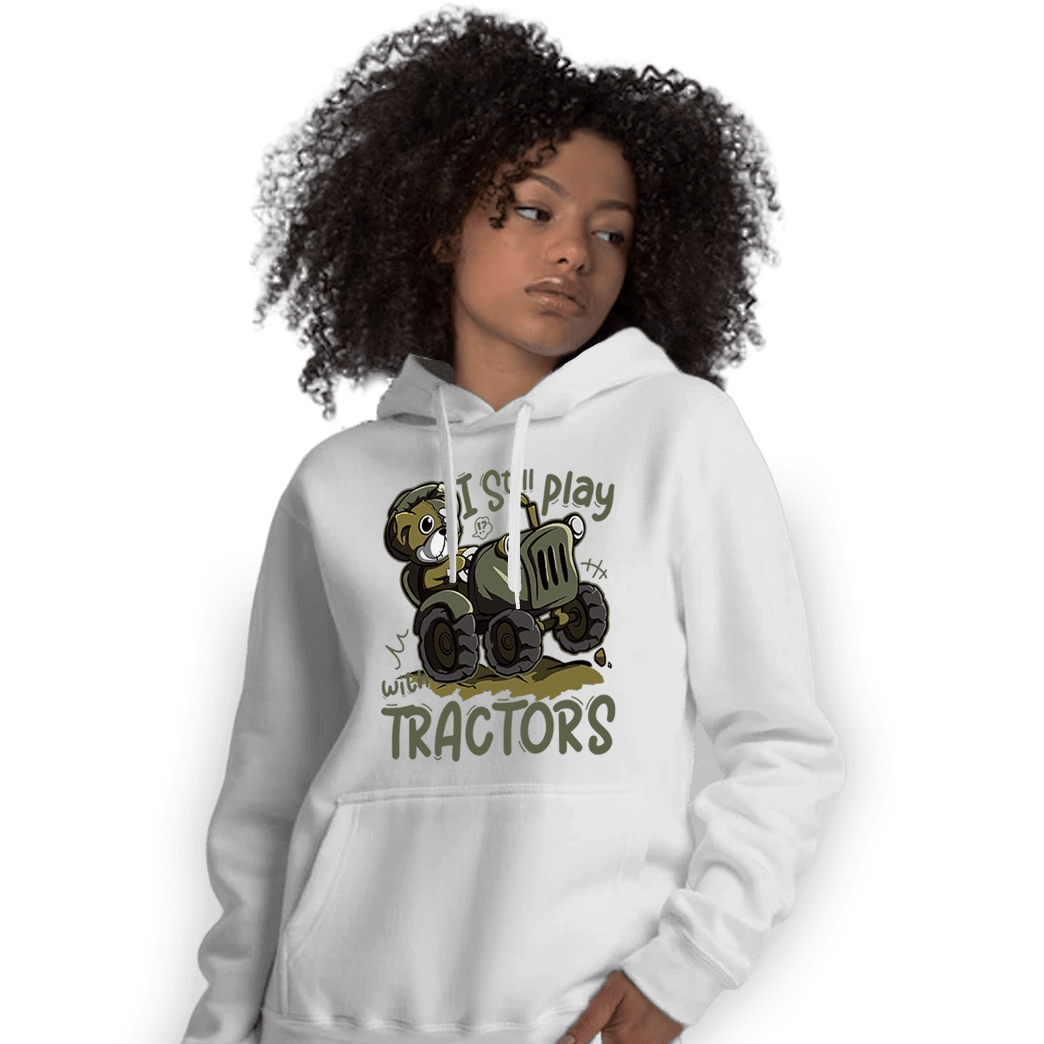 SE Craft Medium Olive 4s Hoodie Match Play With Tractors BER - NastyJamz