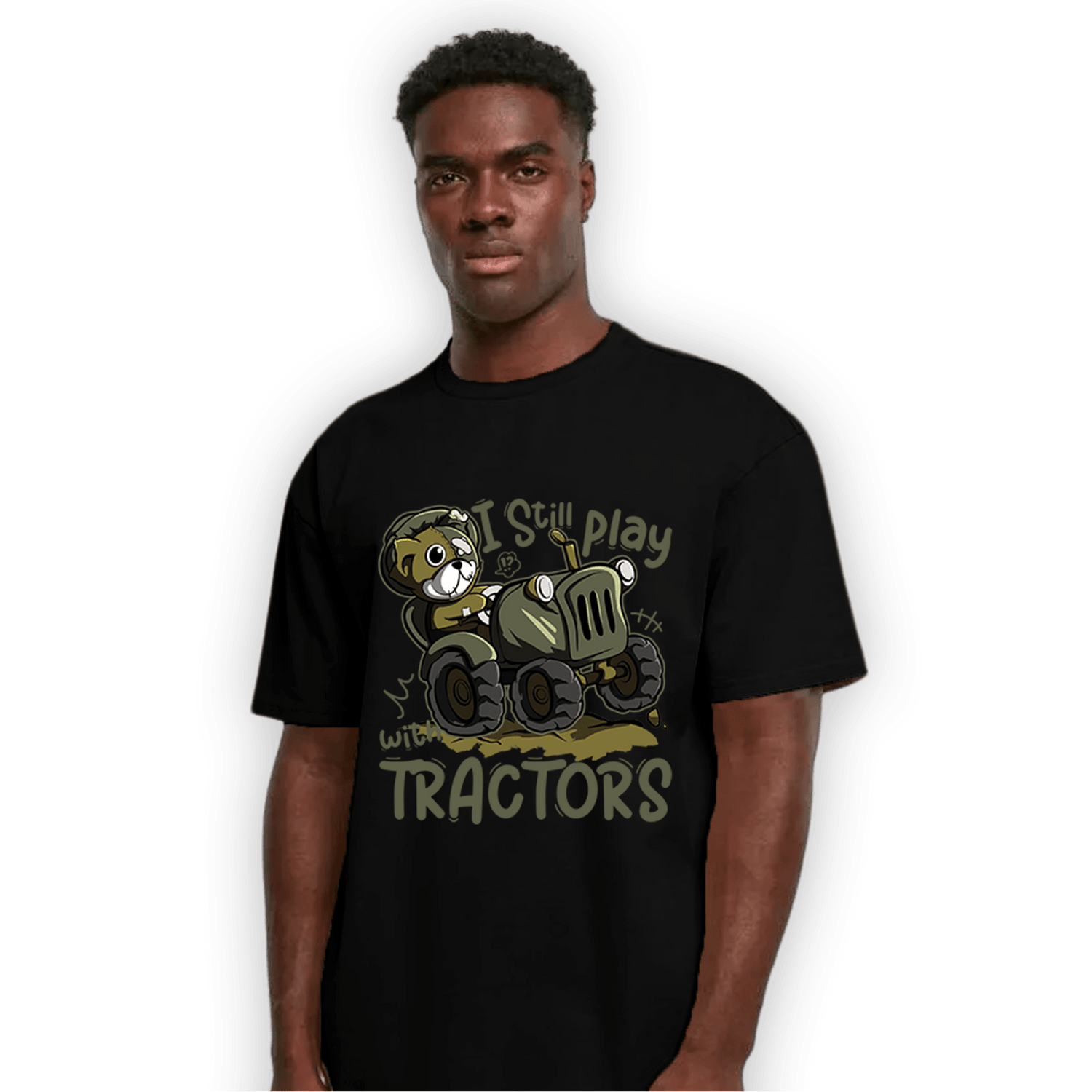SE Craft Medium Olive 4s T Shirt Match Play With Tractors BER - NastyJamz