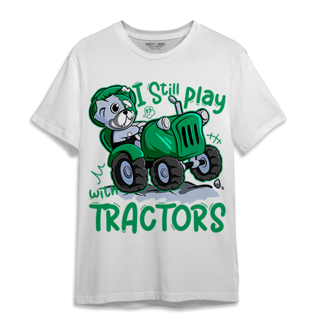 Lucky Green 5s T Shirt Match Play With Tractors BER - NastyJamz