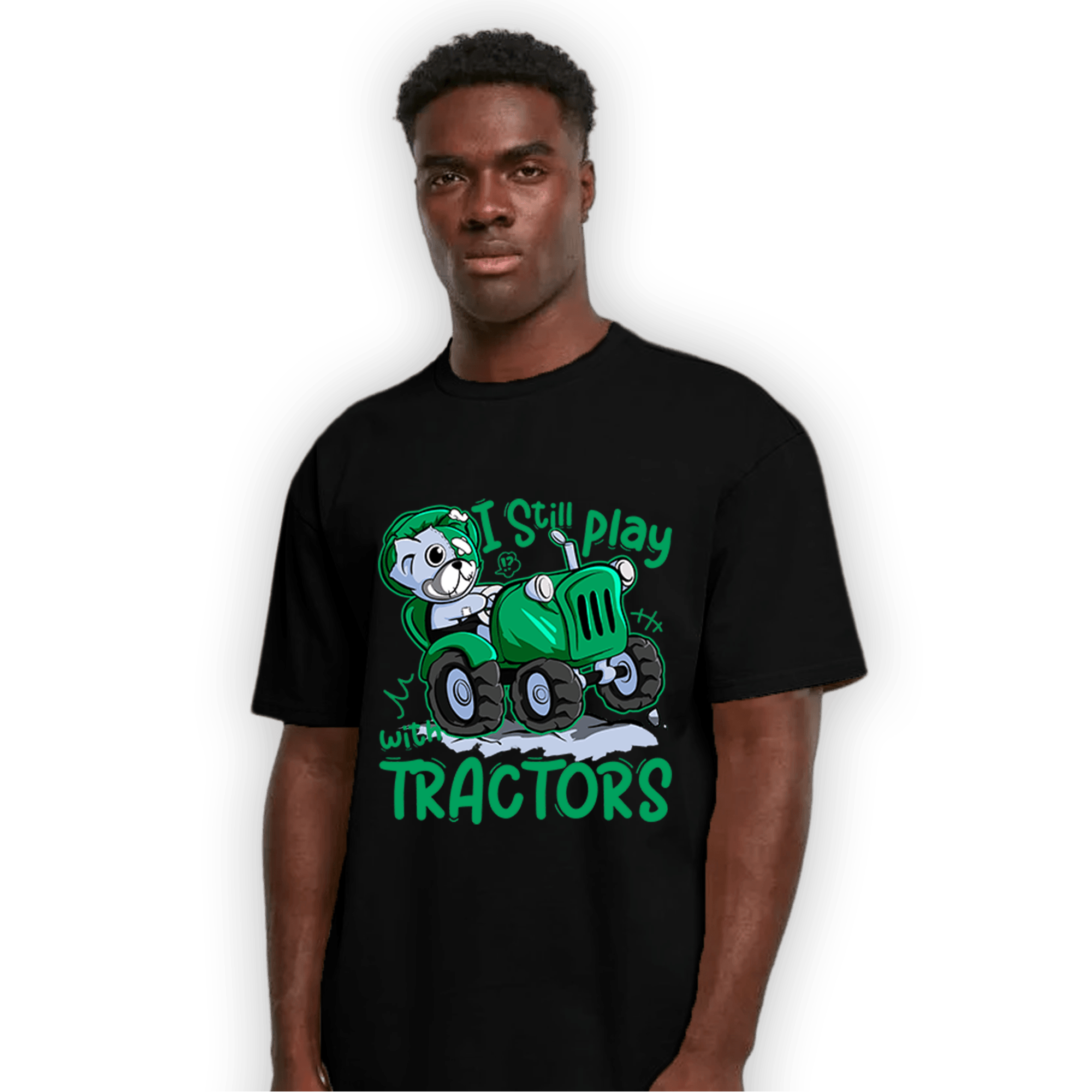 Lucky Green 5s T Shirt Match Play With Tractors BER - NastyJamz