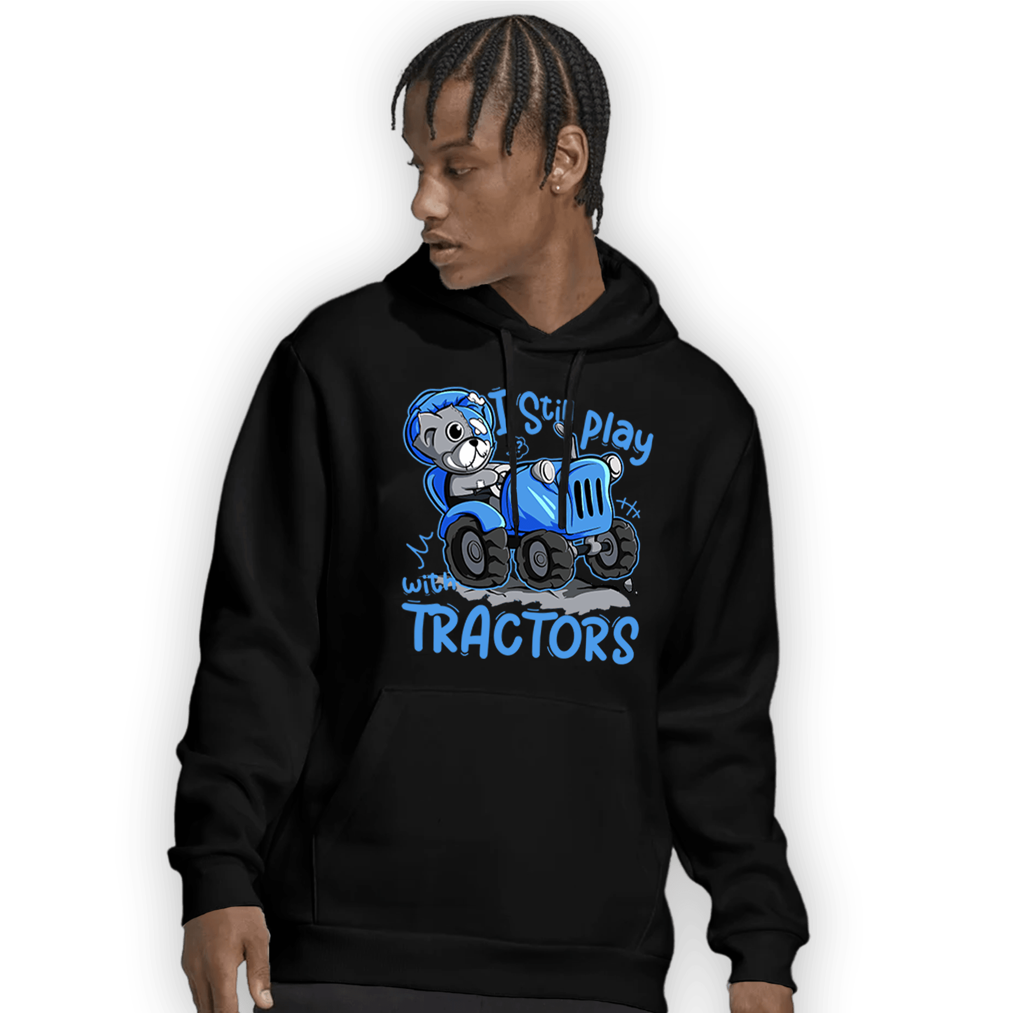 University Blue 5s Hoodie Match Play With Tractors BER - NastyJamz