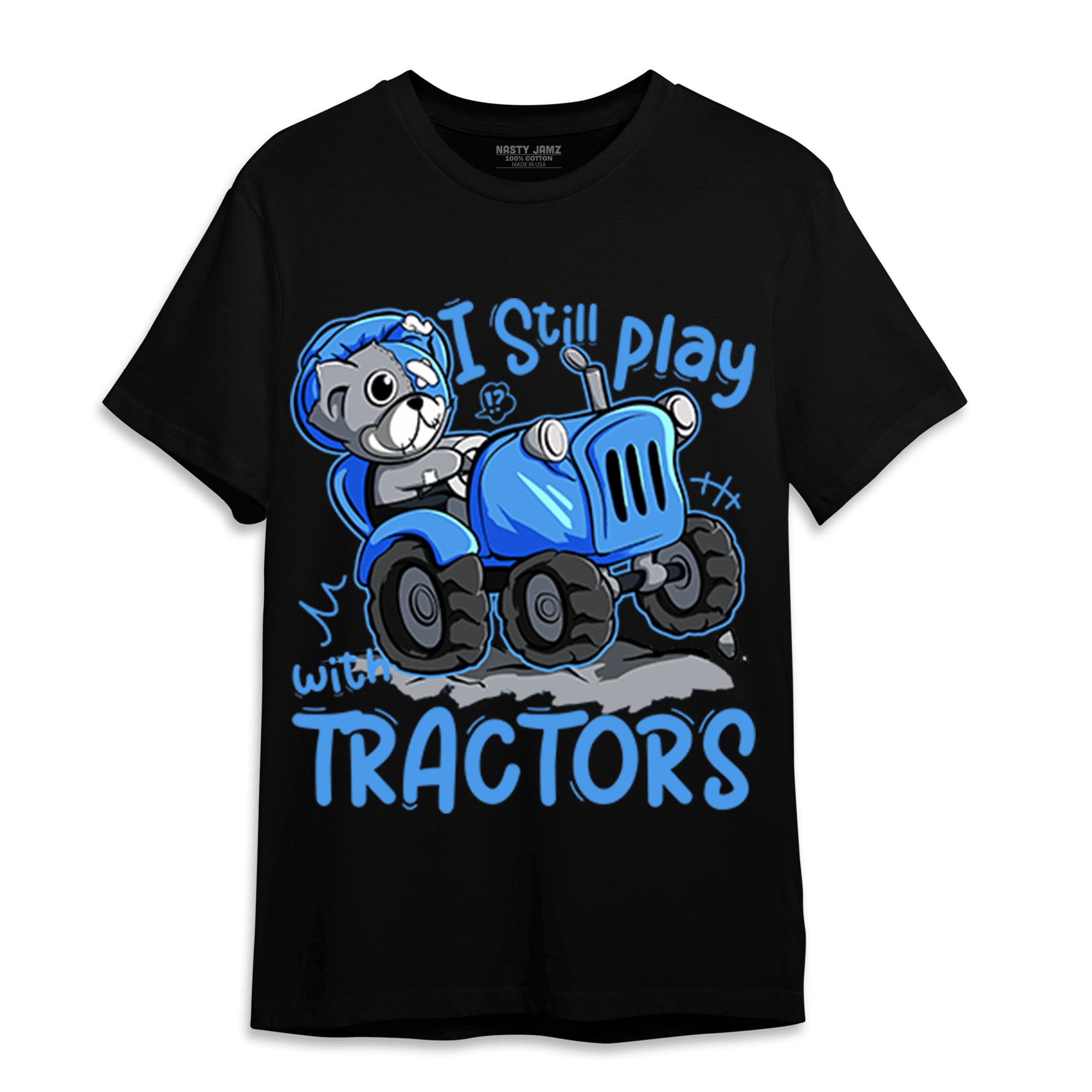 University Blue 5s T Shirt Match Play With Tractors BER - NastyJamz