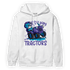Aqua 6s Hoodie Match Play With Tractors BER - NastyJamz