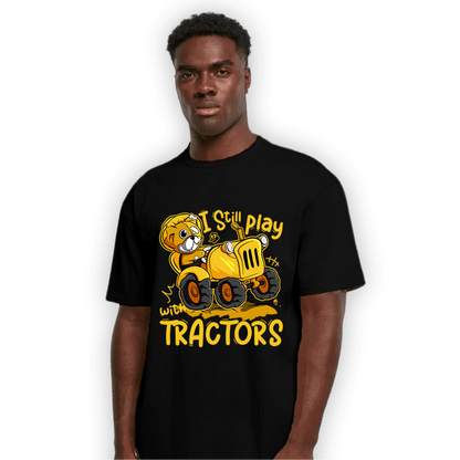 Yellow Ochre 6s T Shirt Match Play With Tractors BER - NastyJamz