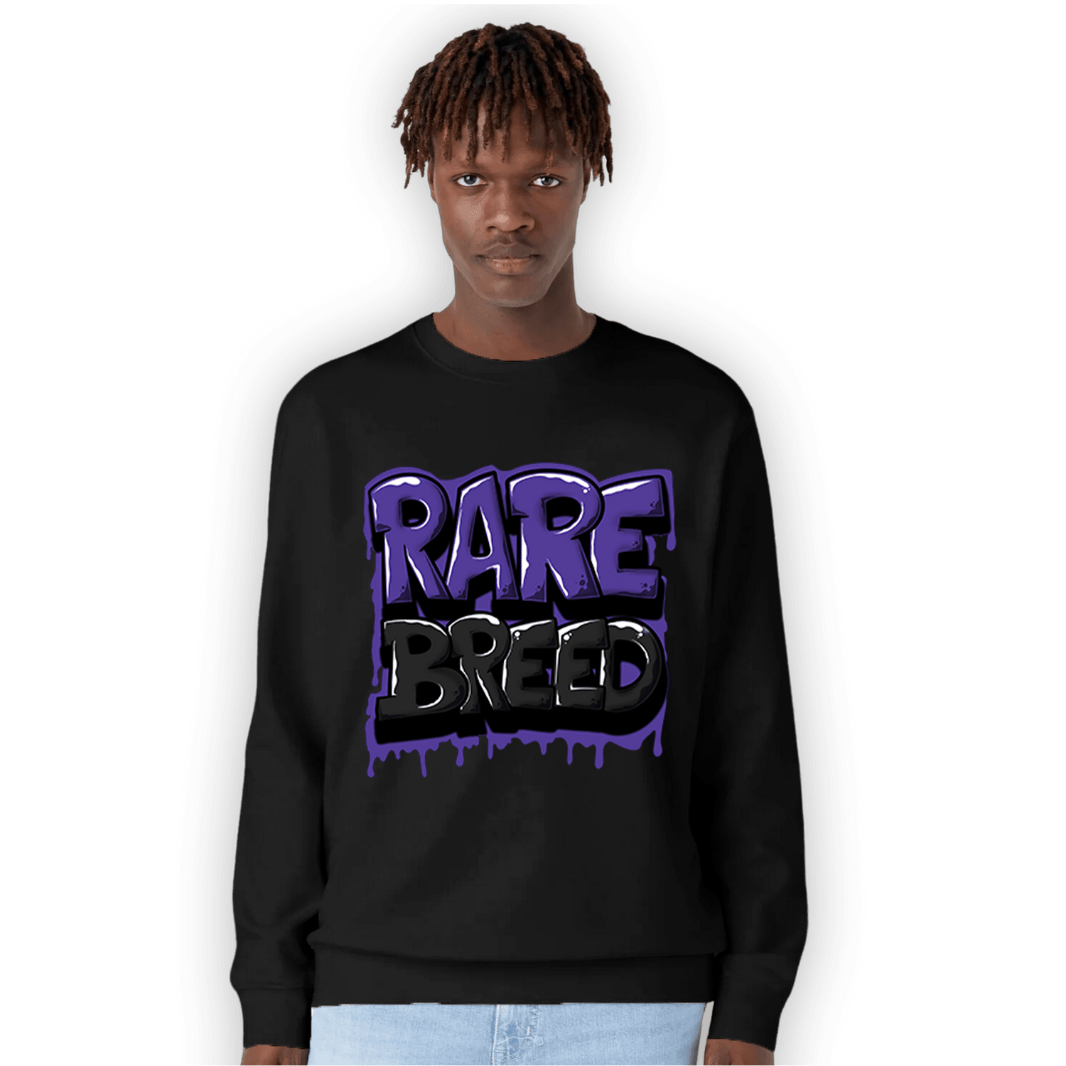 Field Purple 12s Sweatshirt Match Rare Breed - NastyJamz