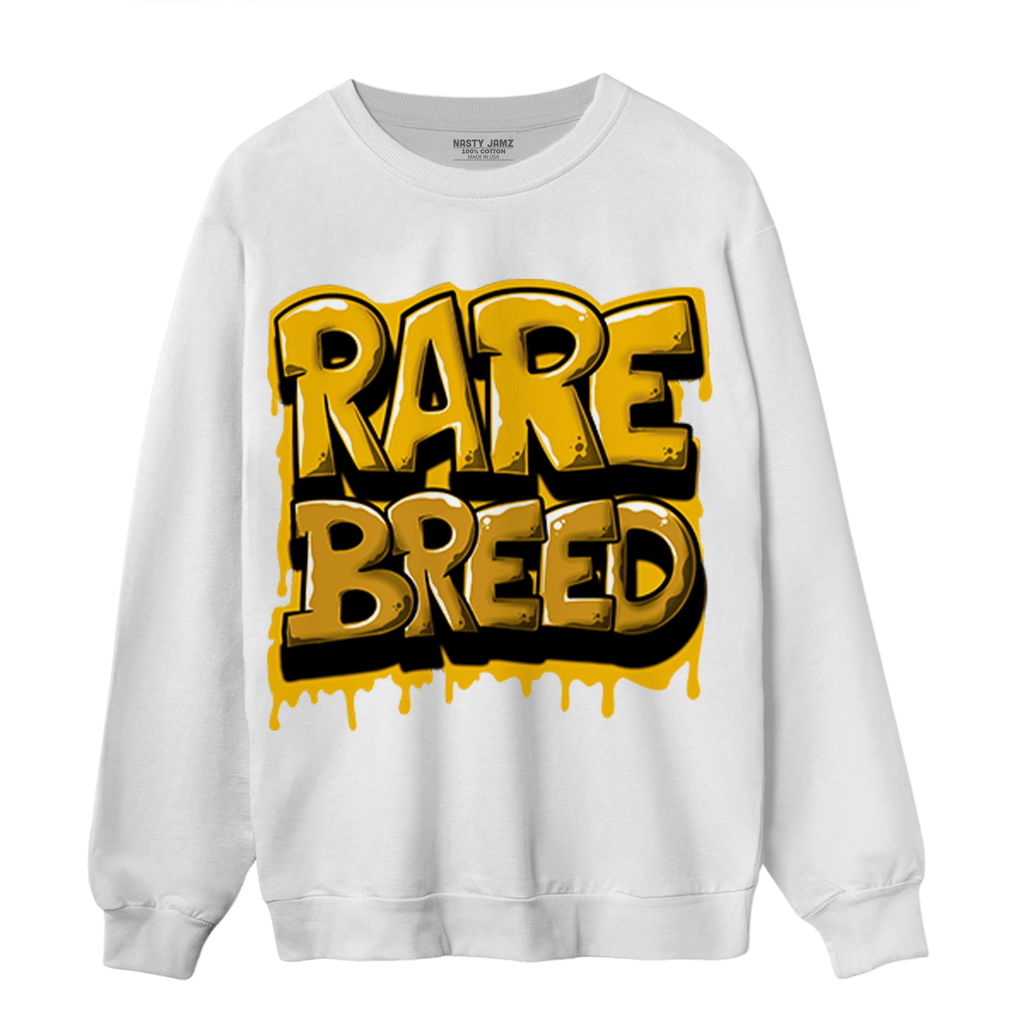 Yellow Ochre 1s Sweatshirt Match Rare Breed - NastyJamz