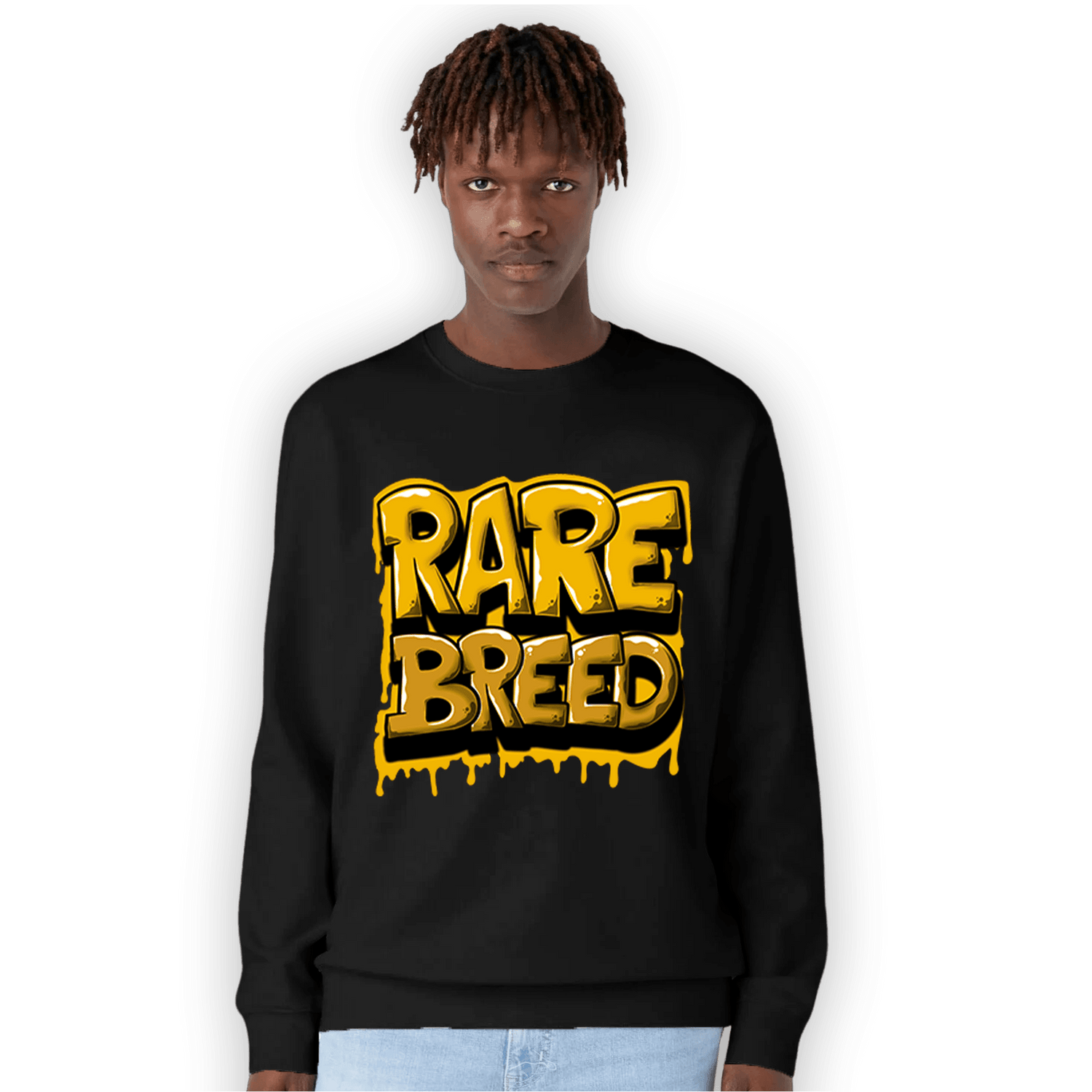 Yellow Ochre 1s Sweatshirt Match Rare Breed - NastyJamz