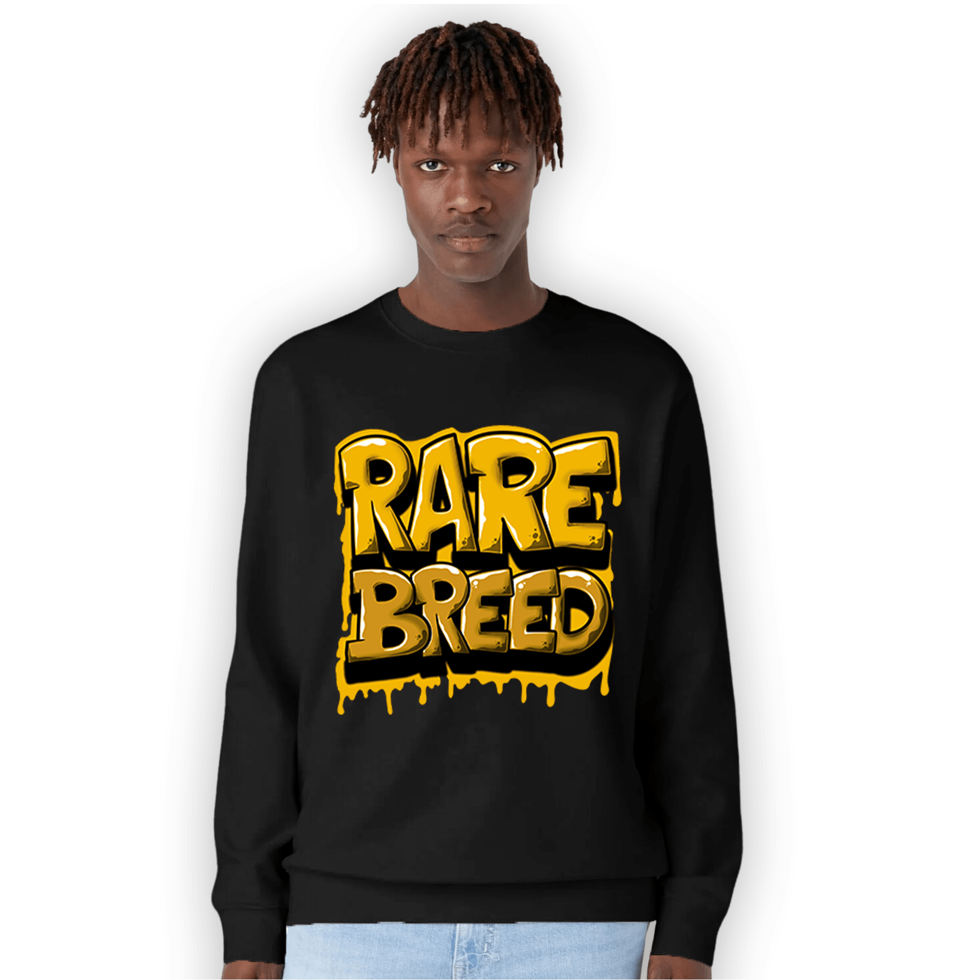 Yellow Ochre 1s Sweatshirt Match Rare Breed - NastyJamz