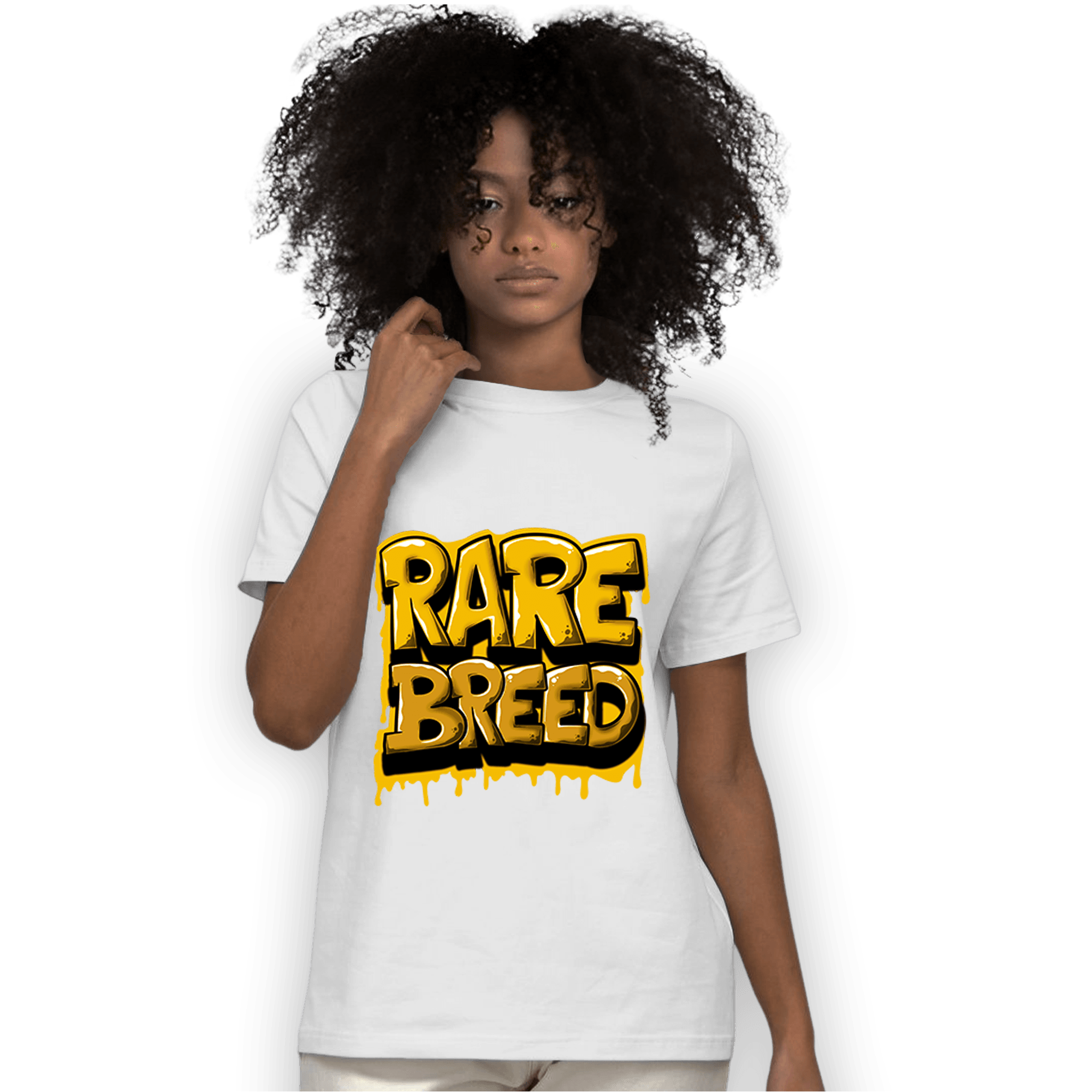 Yellow Ochre 1s T Shirt Match Rare Breed - NastyJamz