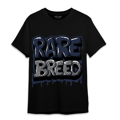 White Navy 3s T Shirt Match Rare Breed - NastyJamz
