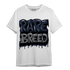 White Navy 3s T Shirt Match Rare Breed - NastyJamz