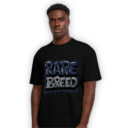 White Navy 3s T Shirt Match Rare Breed - NastyJamz