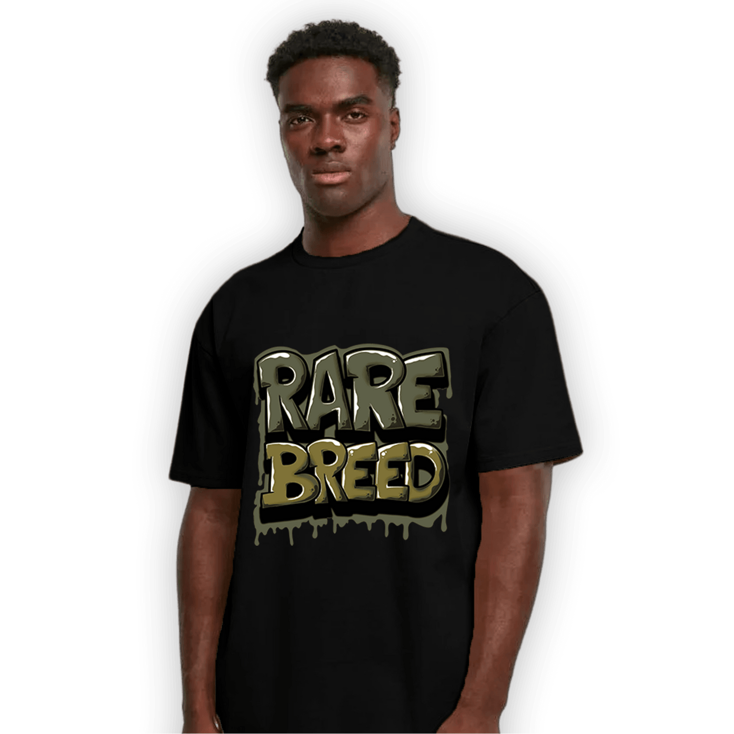 SE Craft Medium Olive 4s T Shirt Match Rare Breed - NastyJamz