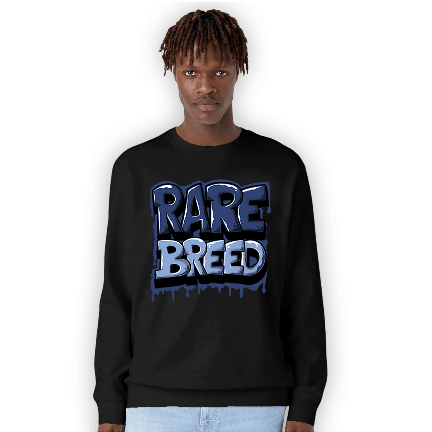Midnight Navy 5s Sweatshirt Match Rare Breed - NastyJamz