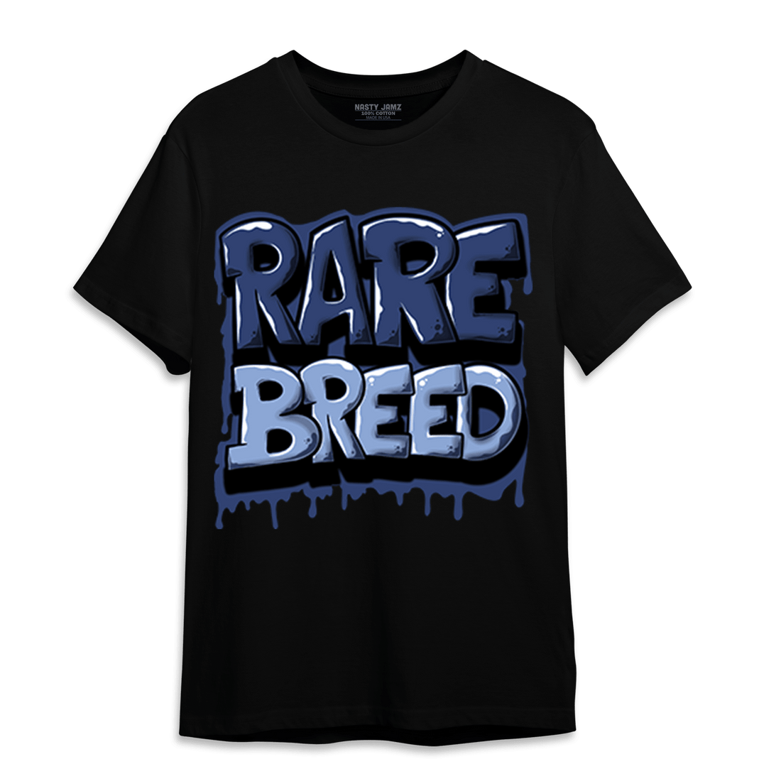 Midnight Navy 5s T Shirt Match Rare Breed - NastyJamz