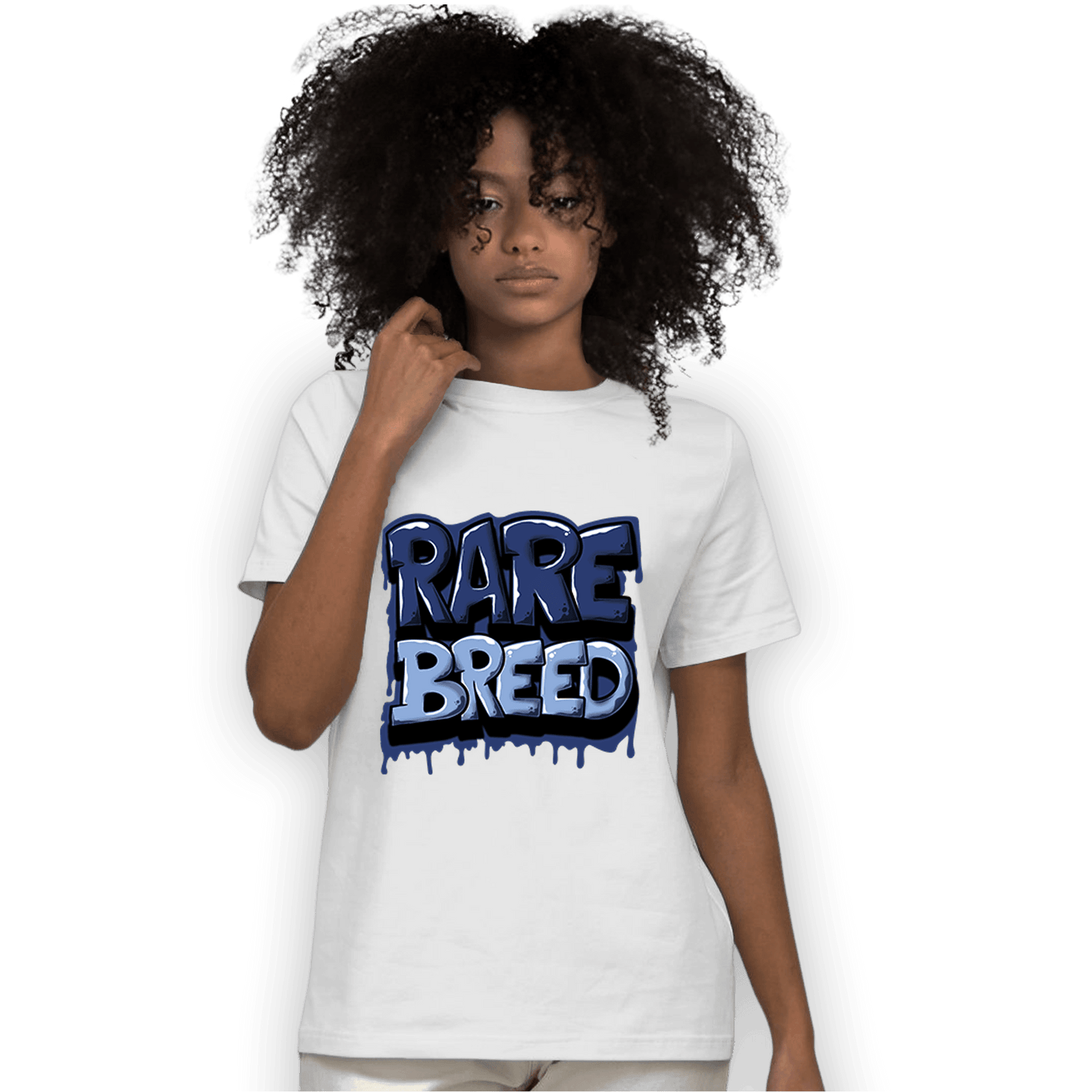 Midnight Navy 5s T Shirt Match Rare Breed - NastyJamz