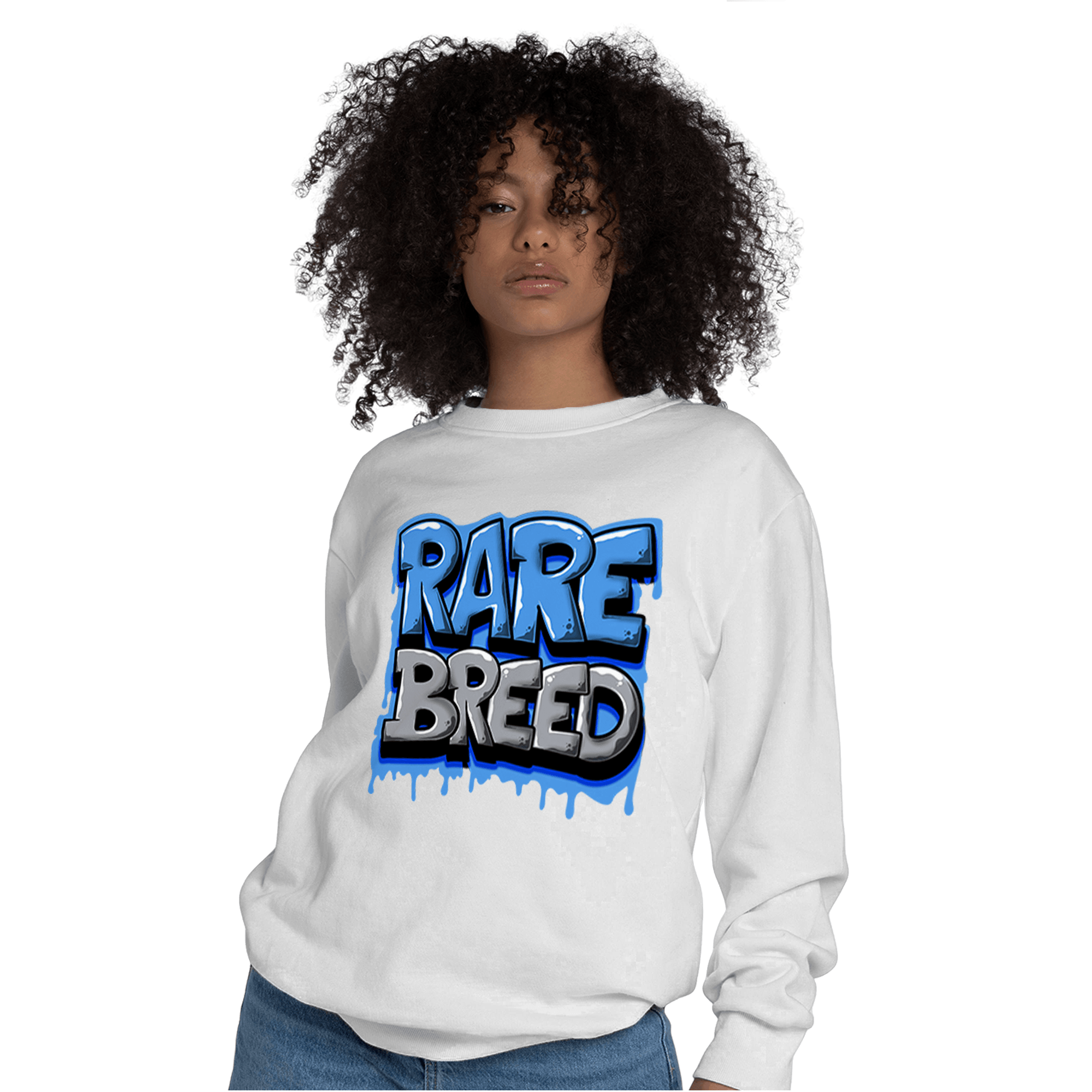University Blue 5s Sweatshirt Match Rare Breed - NastyJamz