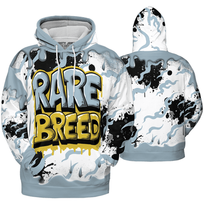 Blue Grey 13s Hoodie Match Rare Breed 3D All-Over Print Drippin - NastyJamz