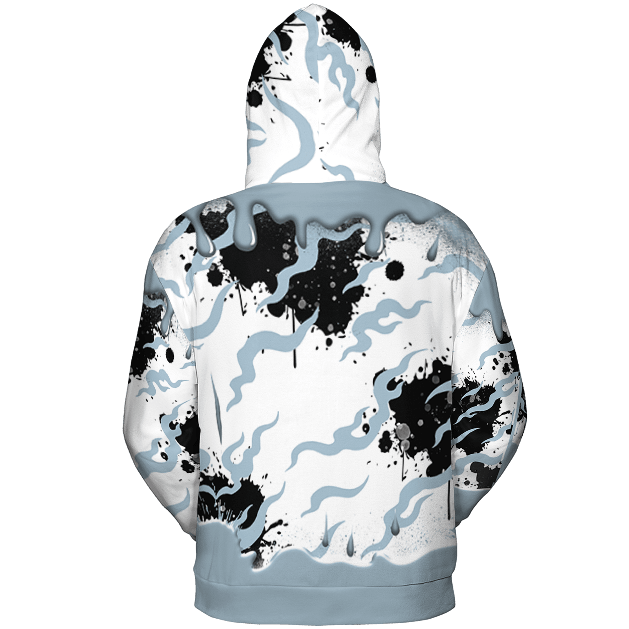 Blue Grey 13s Hoodie Match Rare Breed 3D All-Over Print Drippin - NastyJamz