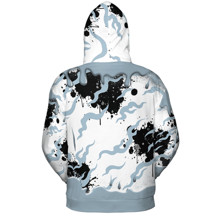 Blue Grey 13s Hoodie Match Rare Breed 3D All-Over Print Drippin - NastyJamz